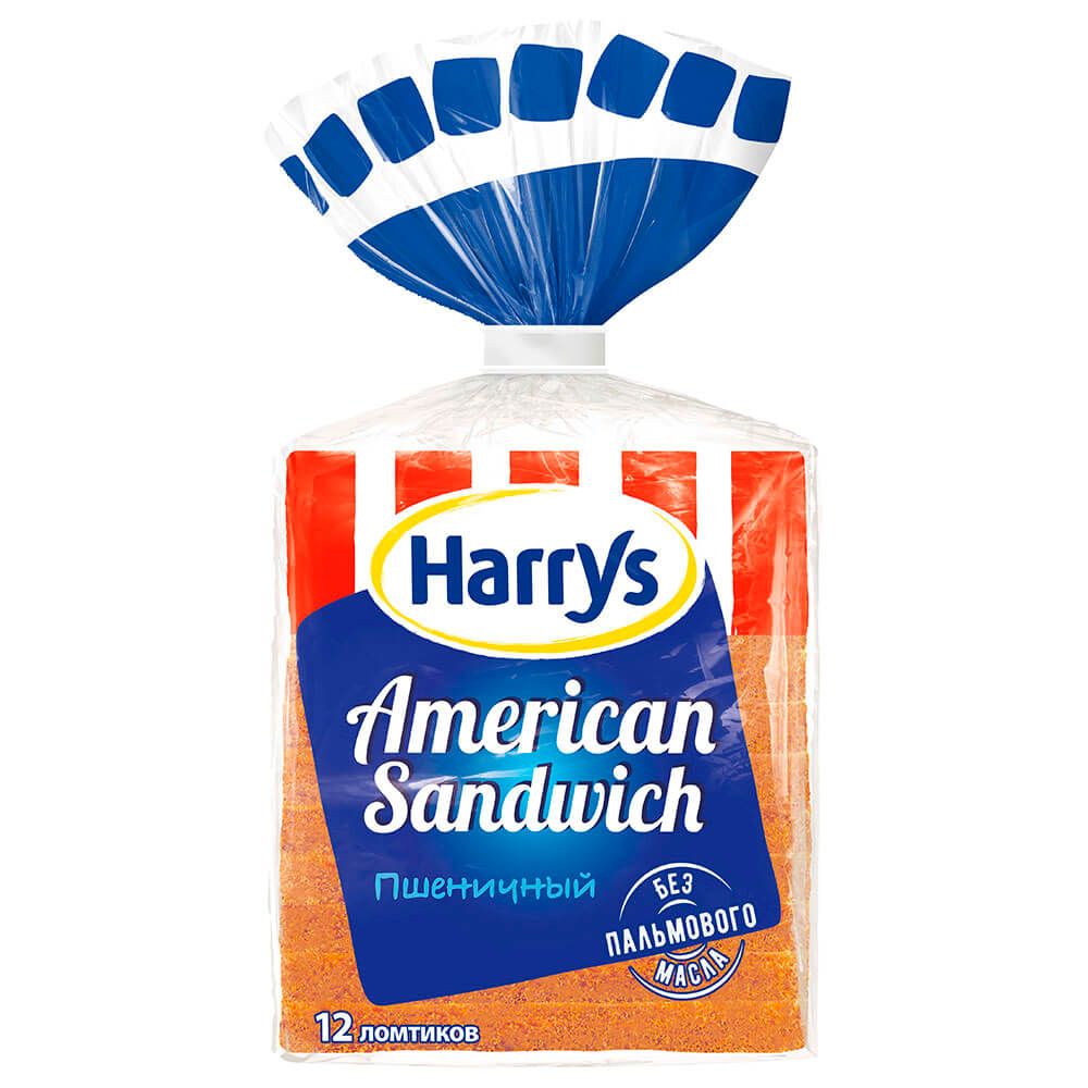 Хлеб Harry's American Sandwich Cэндвичный пшеничный в нарезке, 470г Срок годности: 90 дней
