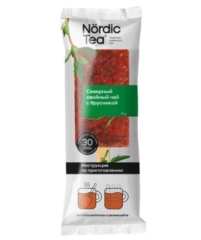 Чай NordicTea Хвойный с брусникой
